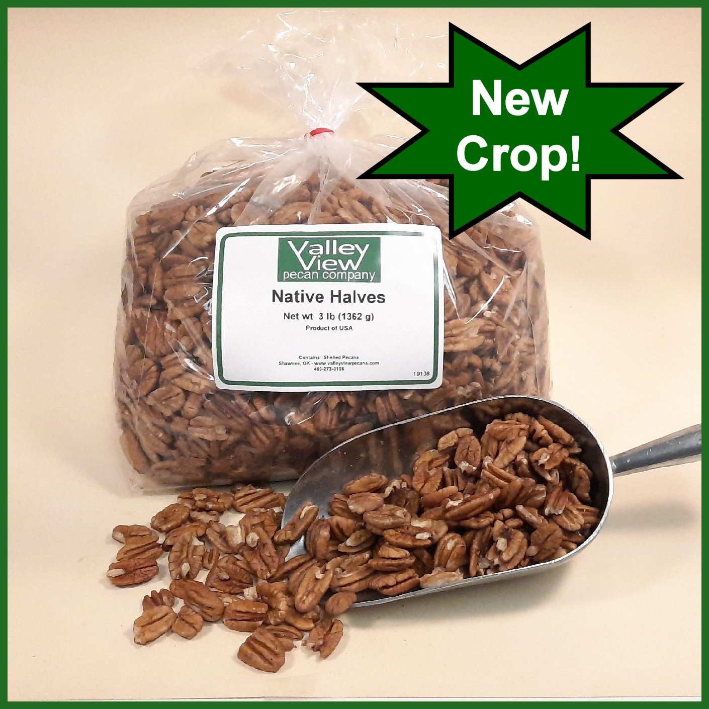 *2024 Crop* 3lb Native Pecan Halves