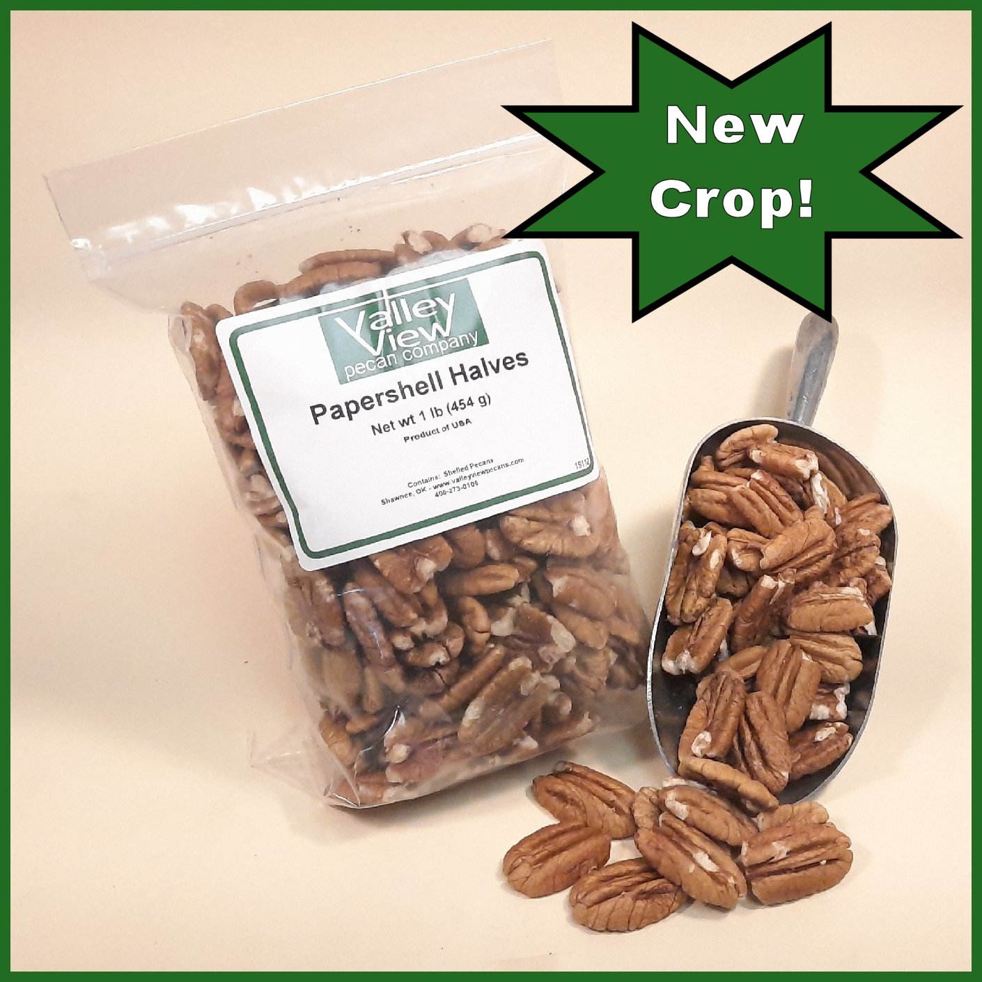 *NEW 2026 CROP* 1lb Pawnee Papershell Halves