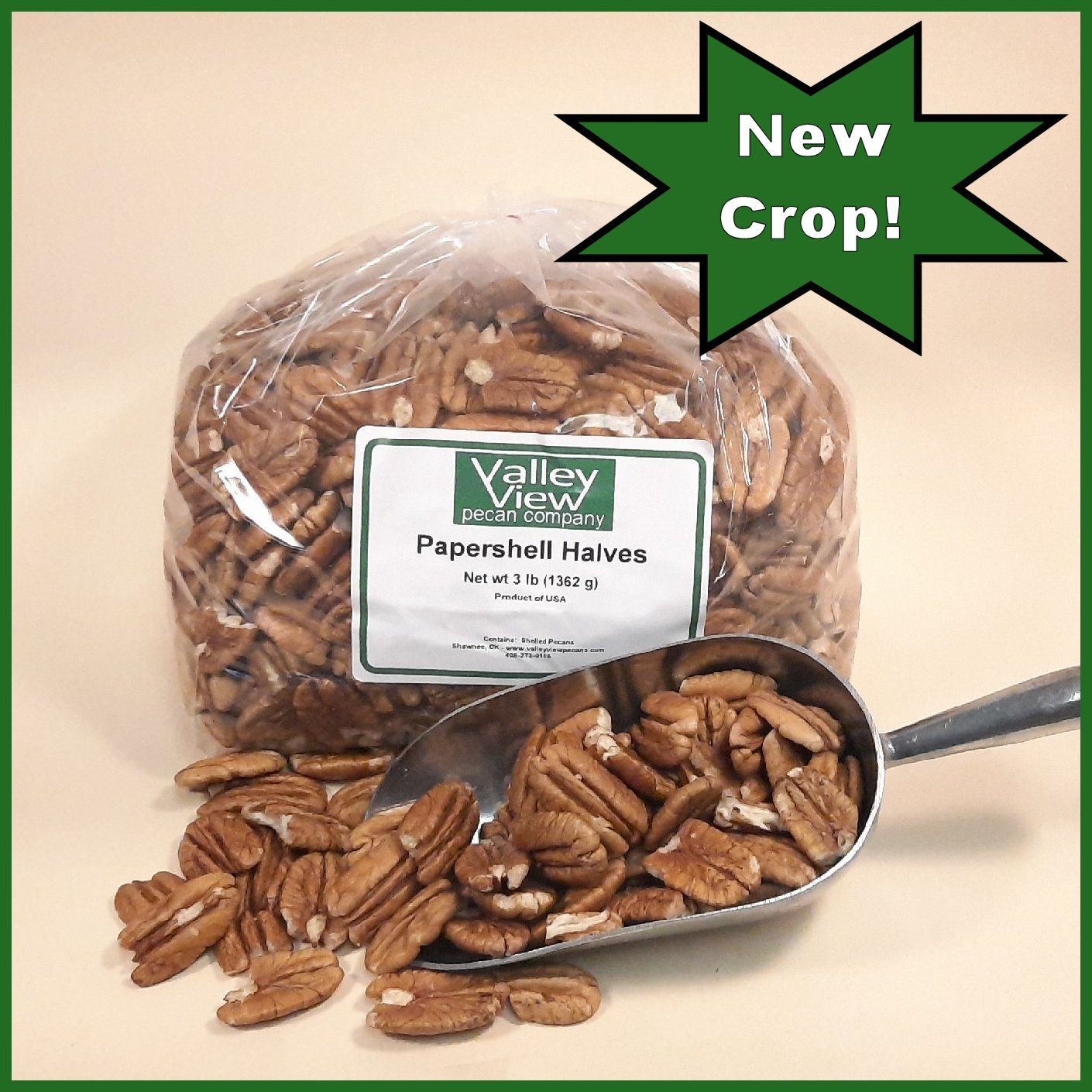 *NEW 2026 CROP* 3lb Pawnee Papershell Halves