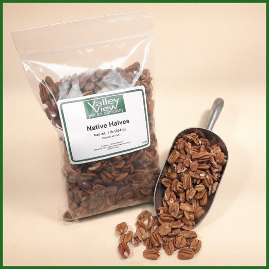 1lb Native Pecan Halves (2022 Crop)